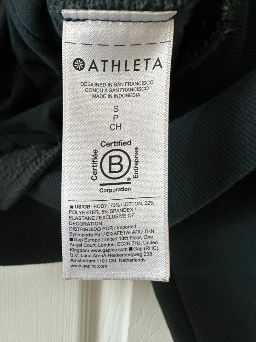 Athleta Forever Fleece Piping 1/2 Zip Sweatshirt - Picture 3 of 4